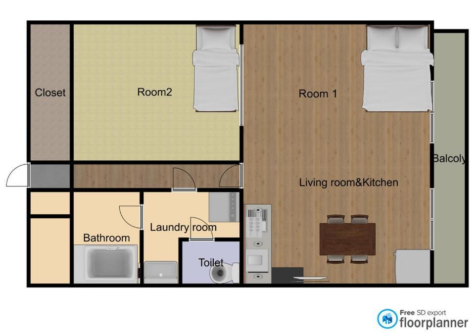 Mori Apartment Dotonbori 2Dk 오사카 외부 사진